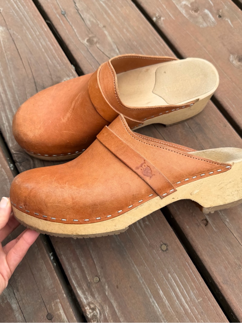 Sandgrens Tokyo Classic Size 42 Wood Clogs